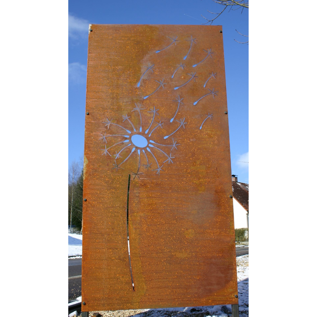Sichtschutzwand Pusteblume 2 200x100 cm