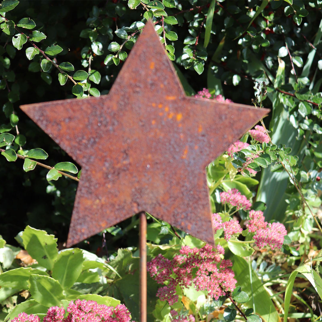 Gartenstecker Stern in zwei Größen